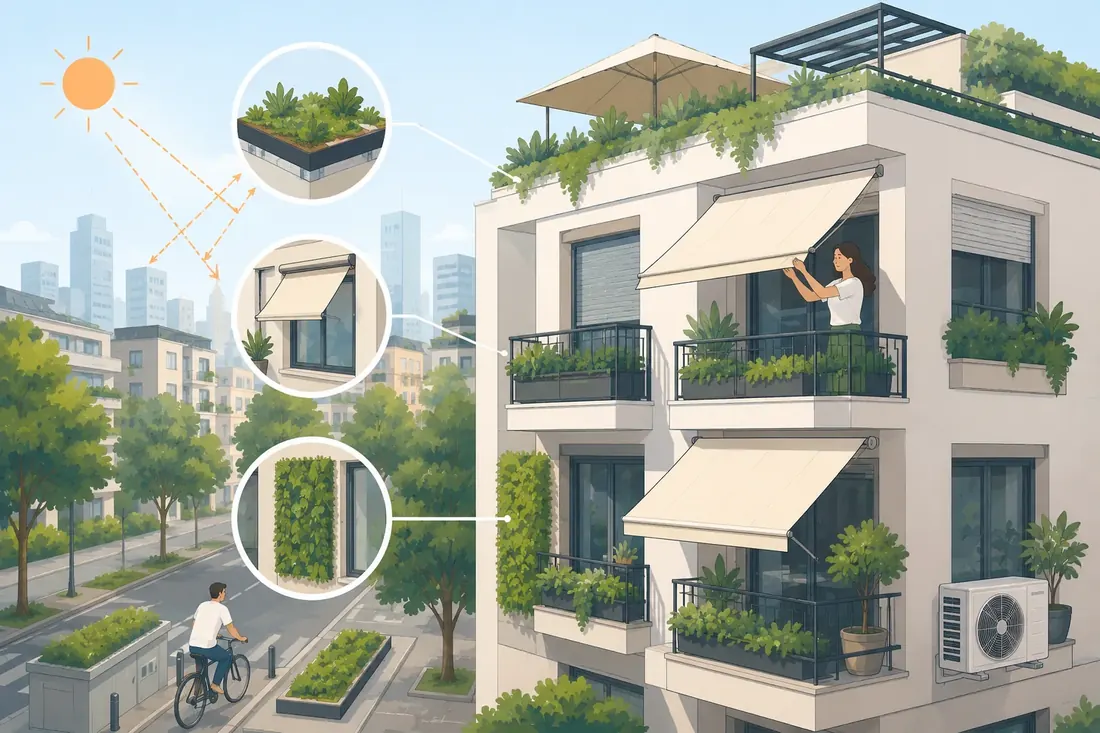 Îlot de chaleur urbain : protéger son logement + aides